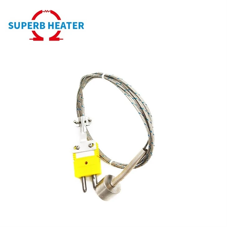 Custom Strong Neodymium Platinum Magnetic Surface Thermocouple K J E Type PT100 Industrial Temperature Sensor