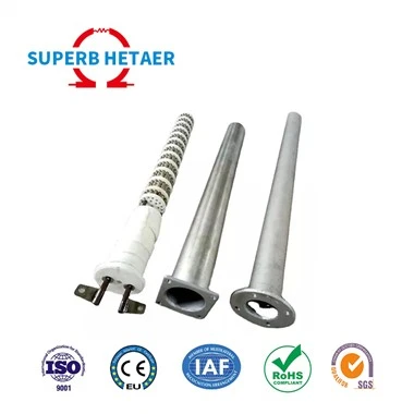 High Temperature Electric Radiant Tube Ceramic Industrial Heater For Heat Treatment