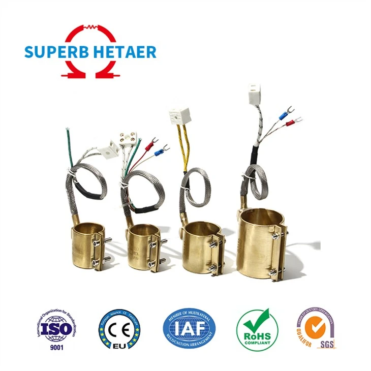 120v 220v 240v 380v Industrial Electric Spring Hot Runner Coil Copper Brass Sealed Nozzle Band Heater For Plastic Machinery