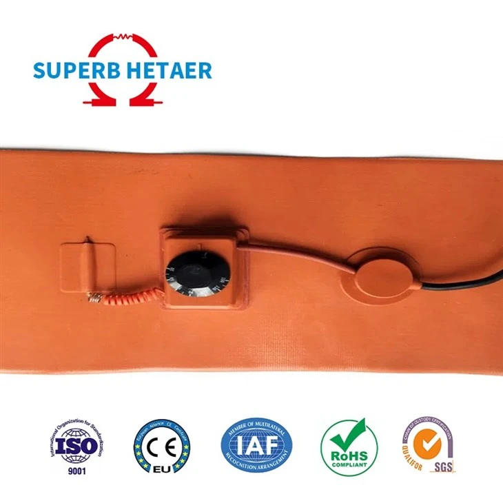 Electric Flexible Silicone Rubber Surface Heating Pad Heater For Drum 3D Printer
