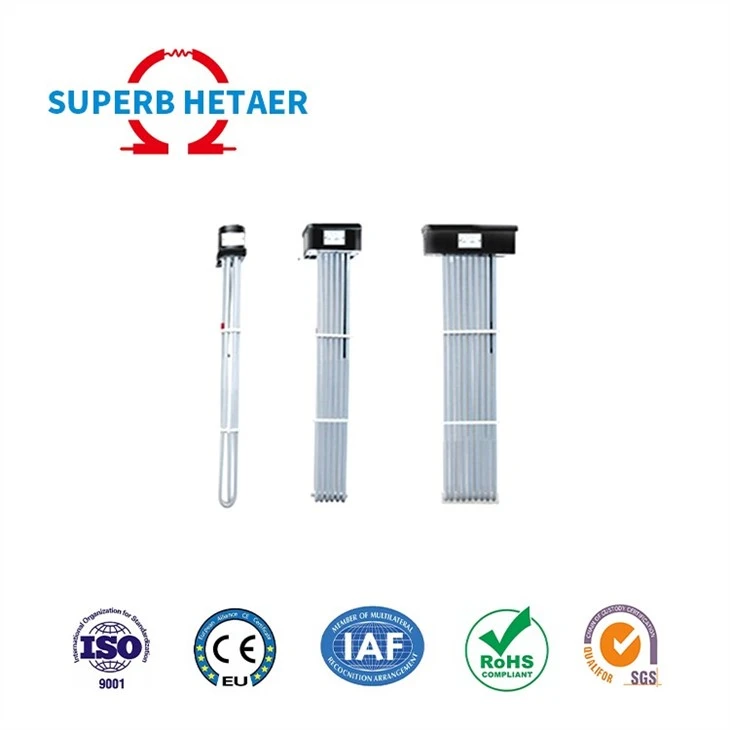 PTFE Immersion Electric Heaters For Chemicals & Plating