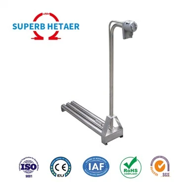 Electric Corrosion Resistant Immersion Titanium Over The Side Solution Heater