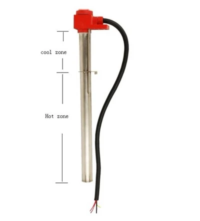 Vertical Single Tube Metal Immersion Heater